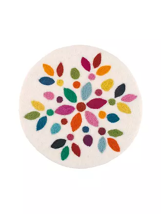 CILIO | Topfuntersetzer LANA FIORE rund Weiss / Bunt | 
